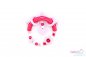 Preview: Nuggiketteli & Greifling mit Namen Set Glamour-Line Rosa - Rot