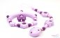 Preview: Nuggiketteli & Greifling Set Glamour-Line Rosa - Violett